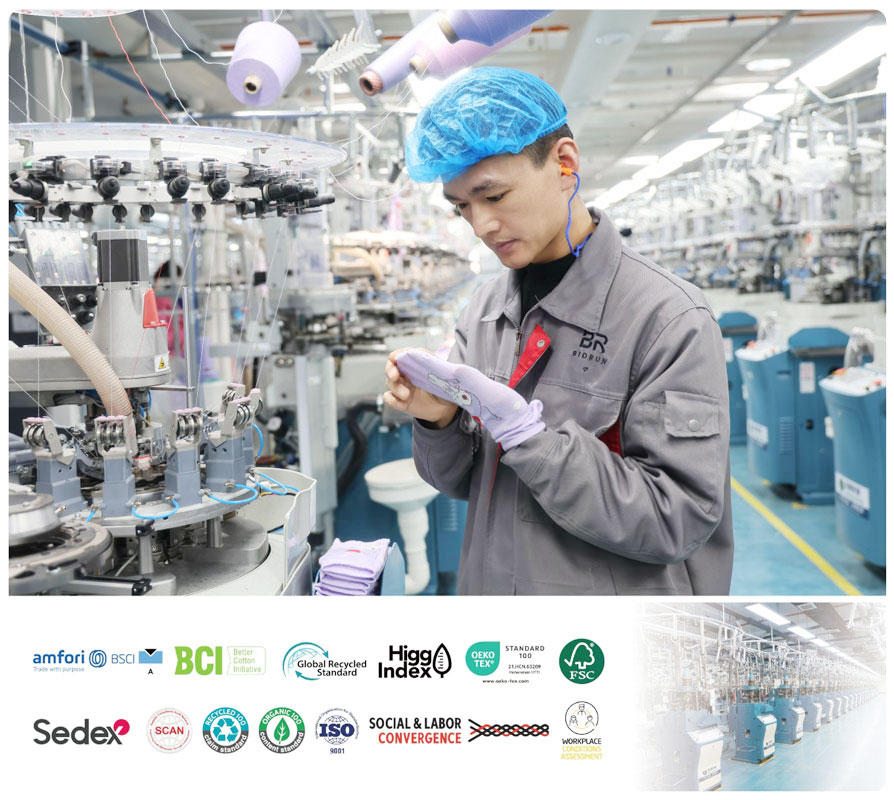 The most reliable factory for sock processing