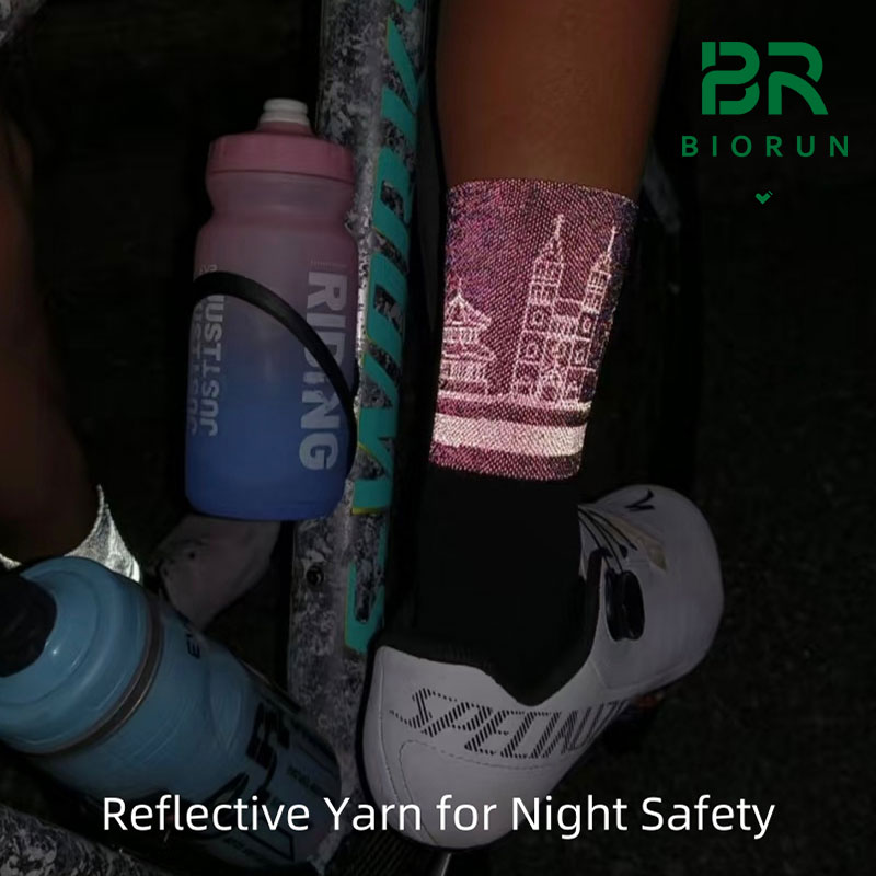 Reflective Yarn socks for Night Safety:
