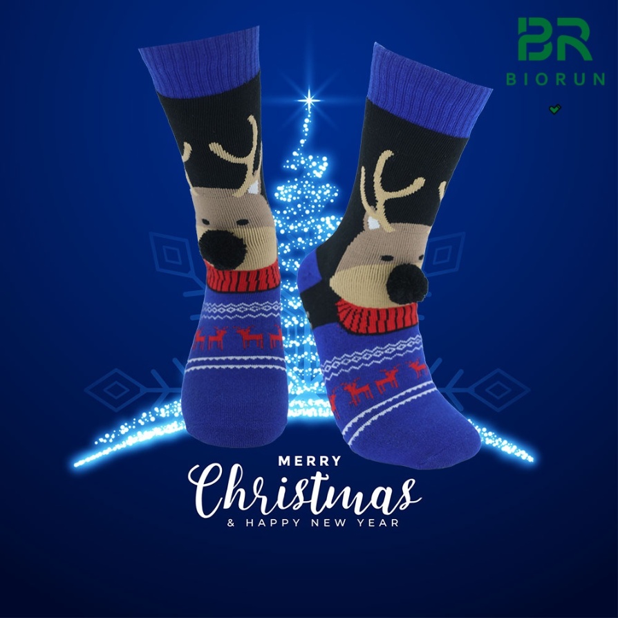Christmas Home Socks | Nordic Reindeer & Santa Cozy Socks – Biorun Sock Factory