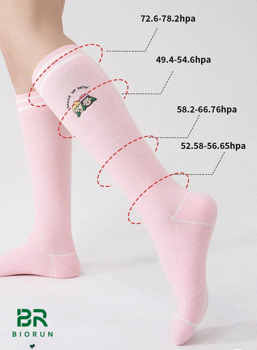 Progressive pressure design socks