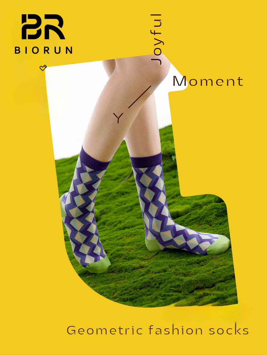 Geometric Colorful Cotton Socks